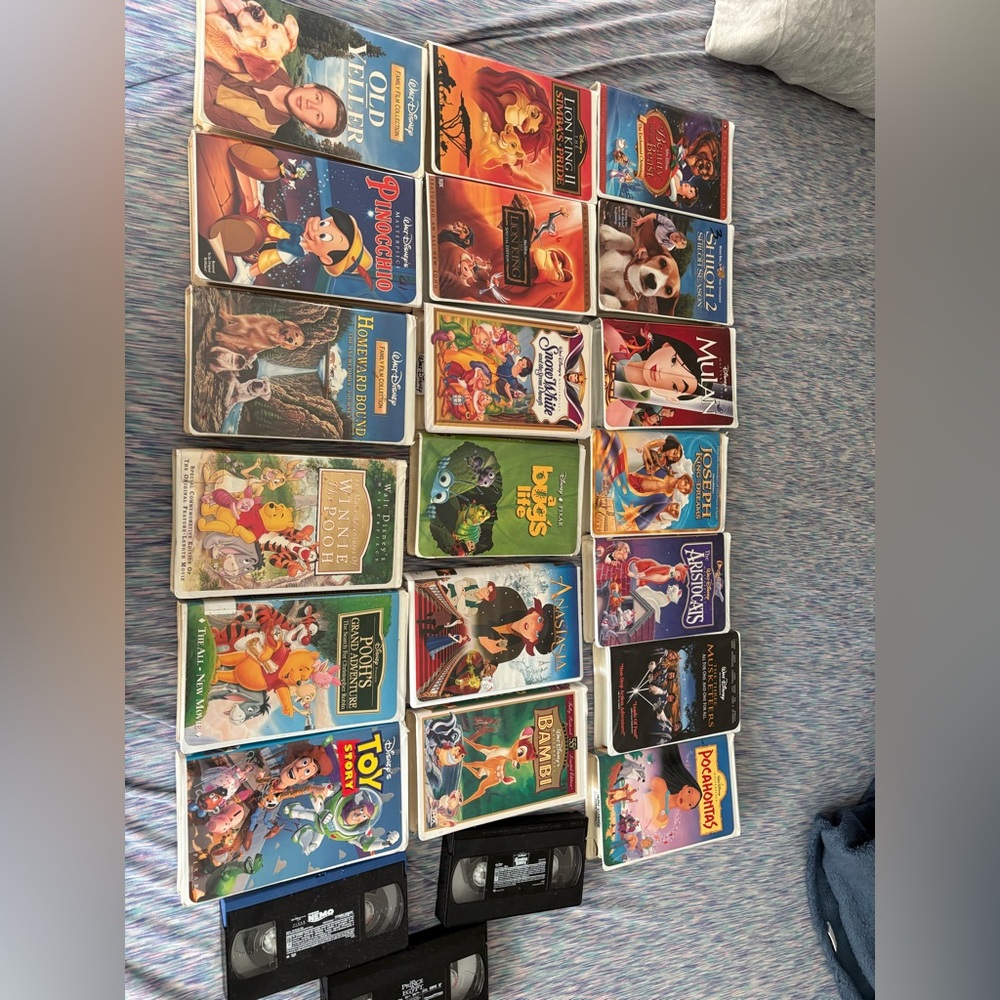 Disney vhs tapes.